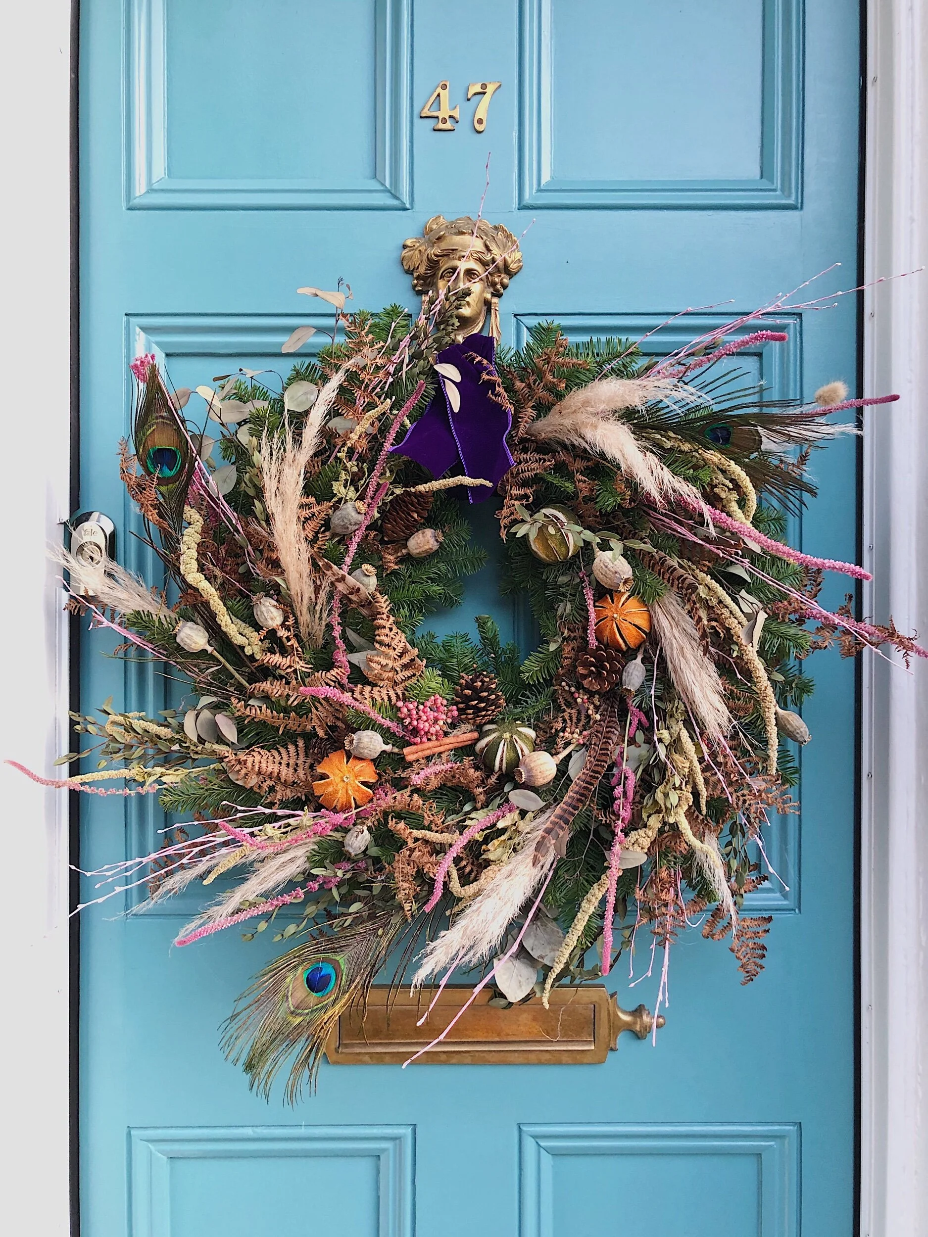 Easy-To-Make Dried Flower Festive Wreath — MELANIE LISSACK INTERIORS